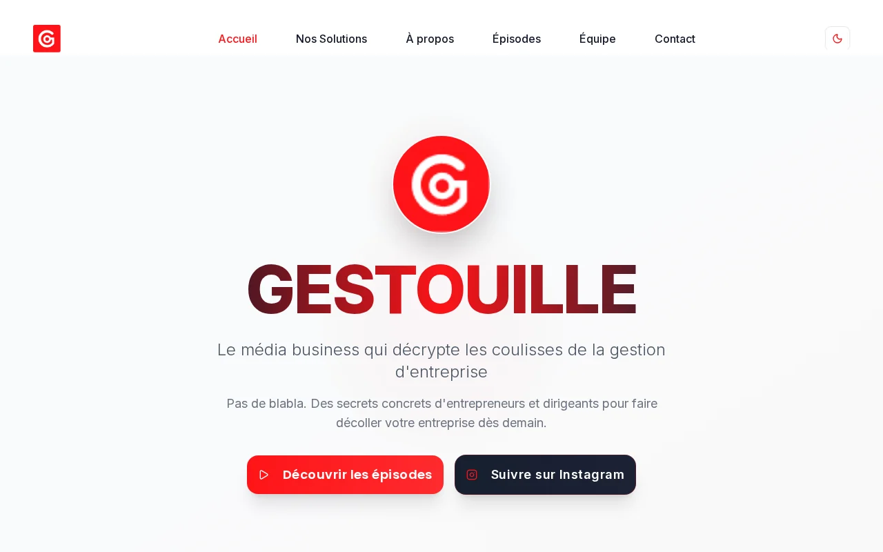 Aperçu du site Gestouille